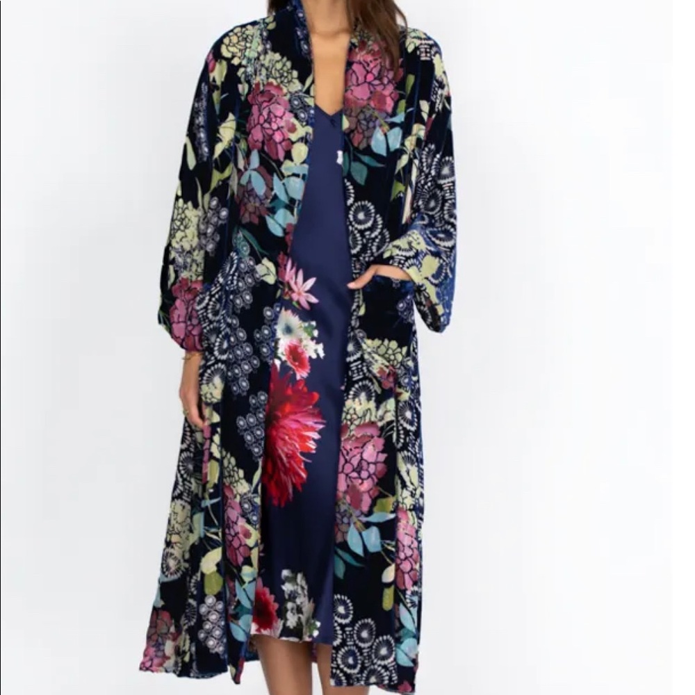 Reversible Johnny was maxi kimono.
